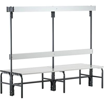 Sypro Edelstahl-Schließfachbank - 1650x725mm, 12 Haken Sypro Edelstahl-Schließfachbank - 1650x725mm, 12 Haken