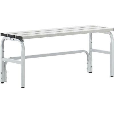 Sypro Aluminiumbank für Umkleideräume - 450 x 350 mm, Hellgrau Sypro Aluminiumbank für Umkleideräume - 450 x 350 mm, Hellgrau