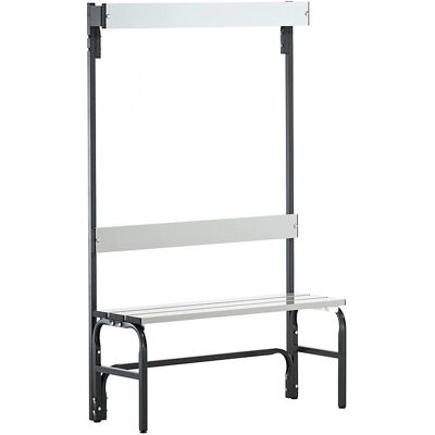 Sypro Aluminium Umkleidebank - 1650x375mm, 3 Haken Sypro Aluminium Umkleidebank - 1650x375mm, 3 Haken