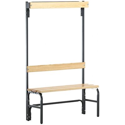 Sypro Umkleidebank - 3 Haken, einseitig, 1015mm Sypro Umkleidebank - 3 Haken, einseitig, 1015mm