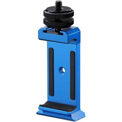 Novoflex Bluetooth Smartphoneklemme - Universal, Blau, Max 85 mm Novoflex Bluetooth Smartphoneklemme - Universal, Blau, Max 85 mm