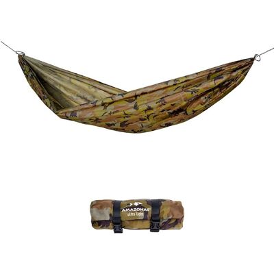 Ensemble Hamac de Voyage Amazonas - Camouflage - Supporte 120kg - Publicité Ensemble Hamac de Voyage Amazonas - Camouflage - Supporte 120kg - Publicité
