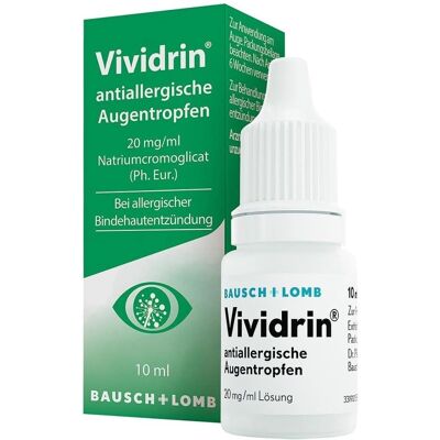 Dr. Gerhard Mann - Chemisch-pharmazeutische Fabrik GmbH VIVIDRIN antiallergische Augentropfen - Allergische Konjunktivitis Behandlung Dr. Gerhard Mann - Chemisch-pharmazeutische Fabrik GmbH VIVIDRIN antiallergische Augentropfen - Allergische Konjunktivitis Behandlung