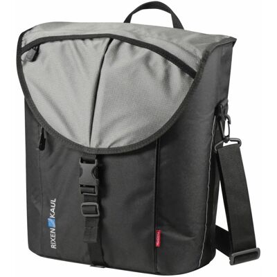Borsa bici KlickFix Cita Vario - Ganci regolabili, 20L, Nero/Argento Borsa bici KlickFix Cita Vario - Ganci regolabili, 20L, Nero/Argento