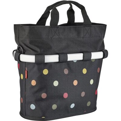 Panier de Vélo Oval S avec Points - Sacoche de Guidon KLICKfix - Publicité Panier de Vélo Oval S avec Points - Sacoche de Guidon KLICKfix - Publicité