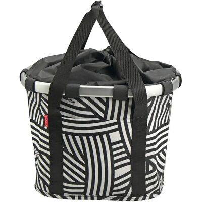 Klickfix Fahrradkorb Zebra Schwarz und Weiß - Fahrradzubehör Klickfix Fahrradkorb Zebra Schwarz und Weiß - Fahrradzubehör