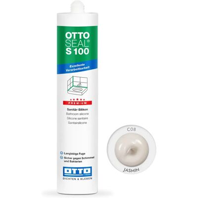 Ottoseal S100 Silicone Sanitaire Jasmin - Joint de Salle de Bain - Publicité Ottoseal S100 Silicone Sanitaire Jasmin - Joint de Salle de Bain - Publicité