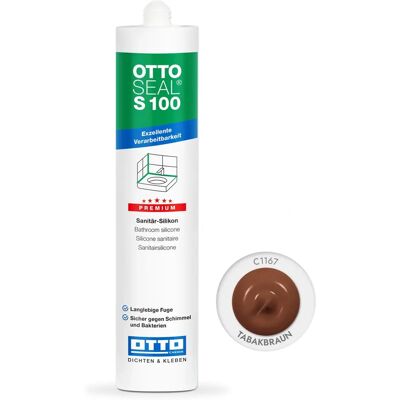 OTTOSEAL - S100 - Brun tabac - Silicone sealant - Publicité OTTOSEAL - S100 - Brun tabac - Silicone sealant - Publicité