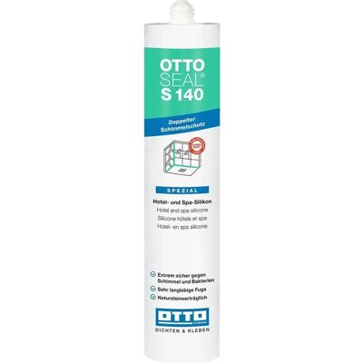 OTTOSEAL S140 Silicone Hôtel Spa 310ml Gris - Mastic pour zones hygiéniques - Publicité OTTOSEAL S140 Silicone Hôtel Spa 310ml Gris - Mastic pour zones hygiéniques - Publicité