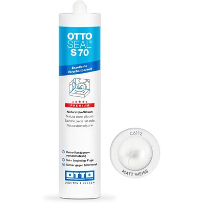 OttoSeal S70 Silicone Pierre Naturelle - Mastic pour Marbre & Pierre - Publicité OttoSeal S70 Silicone Pierre Naturelle - Mastic pour Marbre & Pierre - Publicité