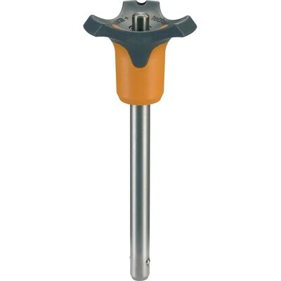 Halder - Kugelsperrbolzen - D1=25mm - L1=150mm - Arancione Halder - Kugelsperrbolzen - D1=25mm - L1=150mm - Arancione