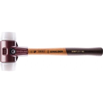 Halder Simplex-Schonhammer - 60mm, Ergonomisch, Gusseisen, Holzstiel - Hammer Halder Simplex-Schonhammer - 60mm, Ergonomisch, Gusseisen, Holzstiel - Hammer