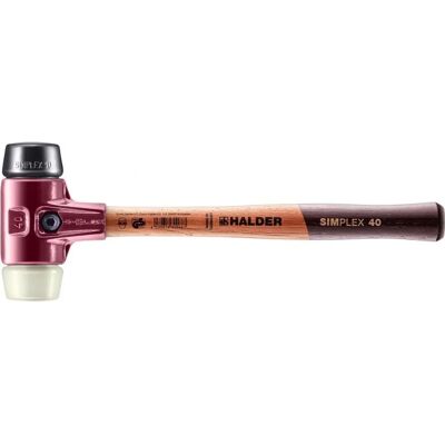 Młotek Simplex Halder - Guma/Nylon, D=40mm Młotek Simplex Halder - Guma/Nylon, D=40mm