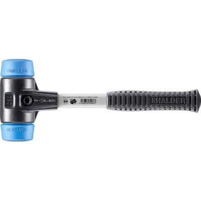 Halder - Mazza di impatto con punte TPE blu - Corpo in ferro malleabile - D=50mm Halder - Mazza di impatto con punte TPE blu - Corpo in ferro malleabile - D=50mm