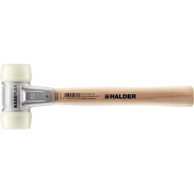 Halder Mazza baseplex - Hammer - Doppel-Nylon, Zinkgehäuse, Holzhandgriff - 50 mm Halder Mazza baseplex - Hammer - Doppel-Nylon, Zinkgehäuse, Holzhandgriff - 50 mm