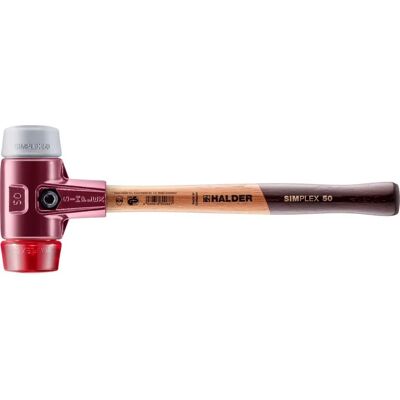 Halder Simplex Hammer mit TPE/Plastkopf und Holzgriff - D=50 mm Halder Simplex Hammer mit TPE/Plastkopf und Holzgriff - D=50 mm