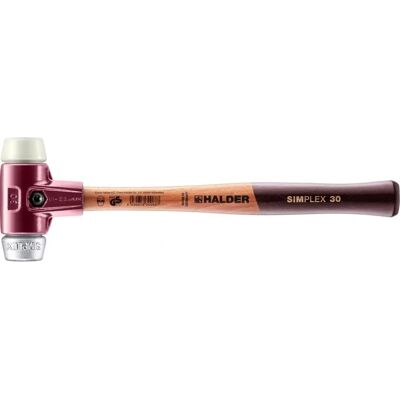 Martelo Halder Mazza simplex - Cabeça de nylon e metal macio, punho de madeira - D=30mm - Martelo Martelo Halder Mazza simplex - Cabeça de nylon e metal macio, punho de madeira - D=30mm - Martelo