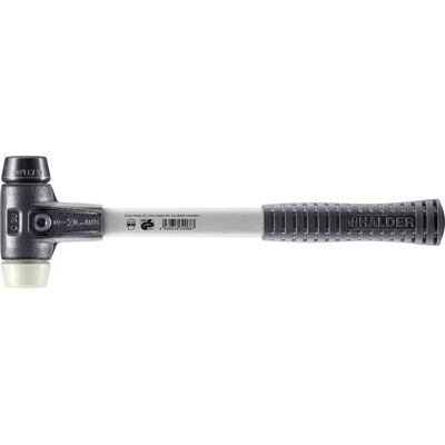 Marteau Simplex Halder - Pointes en caoutchouc et nylon - Carcasse en fer forgé renforcé - Manche en fibre de verre - 30 mm - Publicité Marteau Simplex Halder - Pointes en caoutchouc et nylon - Carcasse en fer forgé renforcé - Manche en fibre de verre - 30 mm - Publicité