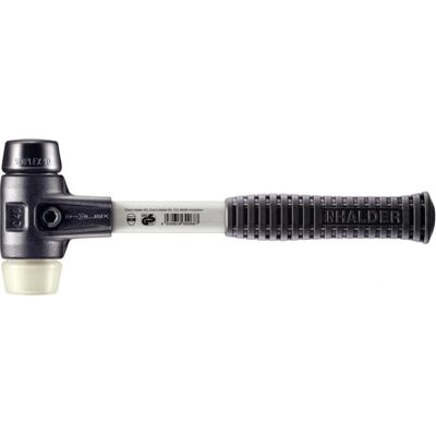 Marteau en fer malléable Halder avec pointe en caoutchouc/nylon - D40mm - Publicité Marteau en fer malléable Halder avec pointe en caoutchouc/nylon - D40mm - Publicité