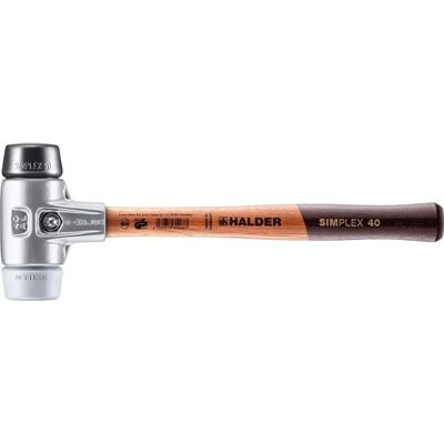 Halder - Martillo de impacto Modelo 3123.040 con puntas de goma y TPE - Control de impacto Halder - Martillo de impacto Modelo 3123.040 con puntas de goma y TPE - Control de impacto