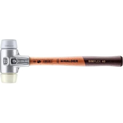 Martillo Impacto Simplex Halder D30-D60 - Nylon resistente, Mango de madera, Carcasa de aluminio Martillo Impacto Simplex Halder D30-D60 - Nylon resistente, Mango de madera, Carcasa de aluminio