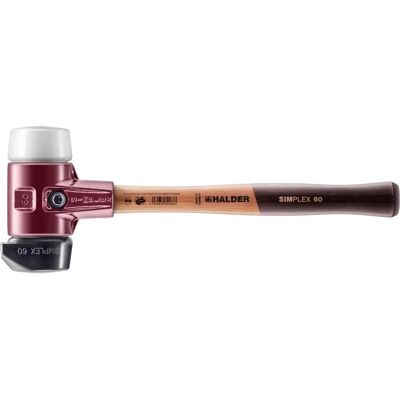 Halder Simplex Hammer - 60mm, Gummi & Superplastik-Spitzen - Ergonomisch, Austauschbar Halder Simplex Hammer - 60mm, Gummi & Superplastik-Spitzen - Ergonomisch, Austauschbar