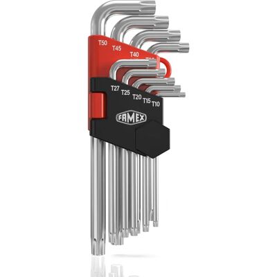 FAMEX Modèle 10788 Ensemble de 9 clés Torx - Publicité FAMEX Modèle 10788 Ensemble de 9 clés Torx - Publicité
