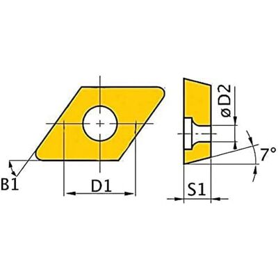Optimum DNMG150408 - Plaquettes de coupe pour N. 93 - 5 pièces Optimum DNMG150408 - Plaquettes de coupe pour N. 93 - 5 pièces