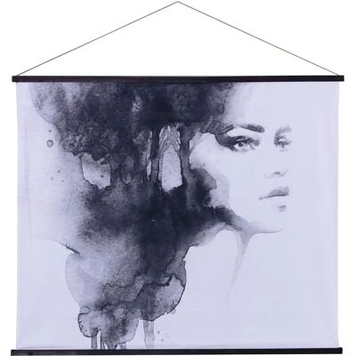 Dekoria Livia 140x120cm Kakemono - weiß, grau, schwarz - Wanddekoration Dekoria Livia 140x120cm Kakemono - weiß, grau, schwarz - Wanddekoration
