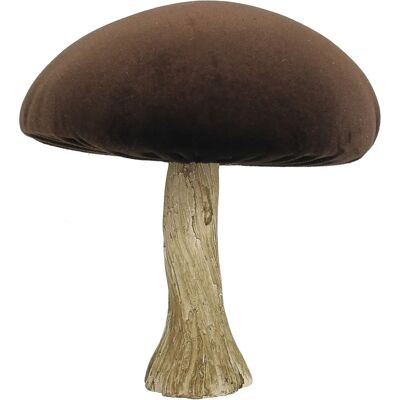 Dekoria - Velvet Mushroom - Braun - 16x17 cm - Dekorationsobjekt Dekoria - Velvet Mushroom - Braun - 16x17 cm - Dekorationsobjekt