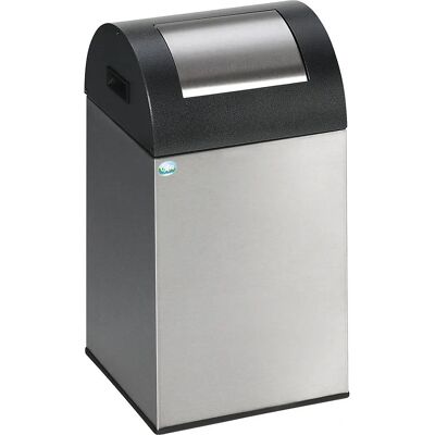 VAR Edelstahl-Mülleimer mit Automatikdeckel - Abfalleimer VAR Edelstahl-Mülleimer mit Automatikdeckel - Abfalleimer
