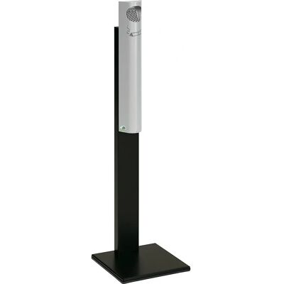VAR Stehender Stahlaschenbecher - 1250 x 310 x 310 mm - Schwarz & Silber VAR Stehender Stahlaschenbecher - 1250 x 310 x 310 mm - Schwarz & Silber