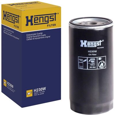 Filtro de óleo HENGST FILTER H230W - Rosca, 229mm, M30x2 Filtro de óleo HENGST FILTER H230W - Rosca, 229mm, M30x2
