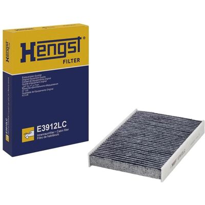 Filtro de aire de cabina Hengst E3912LC - Filtro de carbón activo Filtro de aire de cabina Hengst E3912LC - Filtro de carbón activo