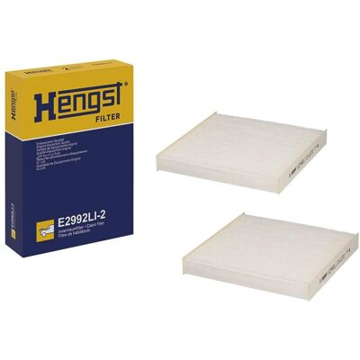 Hengst E2992LI-2 Innenraumfilter für BMW X3/X4 - 186x25x188 mm Hengst E2992LI-2 Innenraumfilter für BMW X3/X4 - 186x25x188 mm