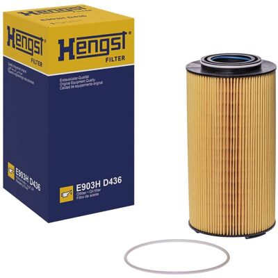 Hengst E903H D436 Oil Filter - Cartridge Filter for DAF XF Hengst E903H D436 Oil Filter - Cartridge Filter for DAF XF