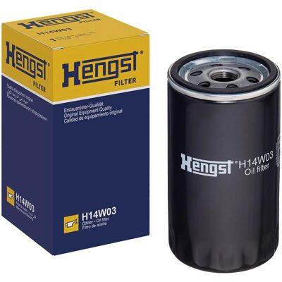 Oliefilter HENGST FILTER H14W03 - spinaak, 140mm hoog, 76mm diameter Oliefilter HENGST FILTER H14W03 - spinaak, 140mm hoog, 76mm diameter