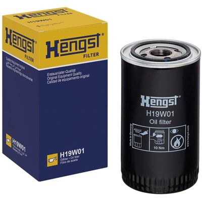 Oliefilter HENGST FILTER H19W01 - 1-12 UNF gevind til DAF Oliefilter HENGST FILTER H19W01 - 1-12 UNF gevind til DAF