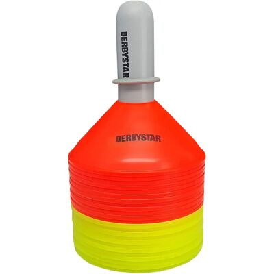 DERBYSTAR Marking Cone Set II - Unisex - Yellow, Red - Sports Marker Cones DERBYSTAR Marking Cone Set II - Unisex - Yellow, Red - Sports Marker Cones
