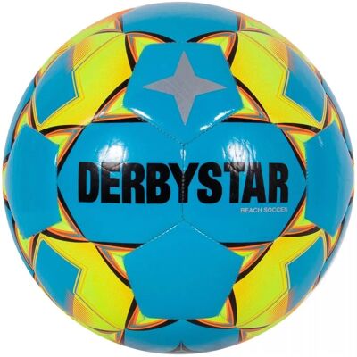 DERBYSTAR v22 Beach Soccer Ball - Unisex - Blue Yellow Orange - 5 DERBYSTAR v22 Beach Soccer Ball - Unisex - Blue Yellow Orange - 5