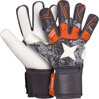 DERBYSTAR Herren v22 Graue Orange Torwarthandschuhe - Fußballausrüstung DERBYSTAR Herren v22 Graue Orange Torwarthandschuhe - Fußballausrüstung