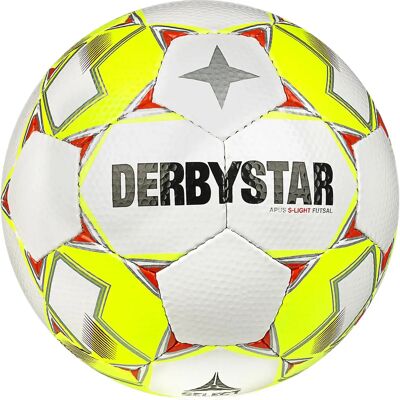DERBYSTAR Apus S-Light V23 Futsal Ball - Unisex - Weiß, Gelb, Rot DERBYSTAR Apus S-Light V23 Futsal Ball - Unisex - Weiß, Gelb, Rot