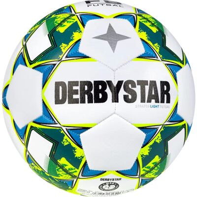 Ballon de futsal DERBYSTAR Stratos Light v23 - unisexe - jaune bleu - 4 Ballon de futsal DERBYSTAR Stratos Light v23 - unisexe - jaune bleu - 4