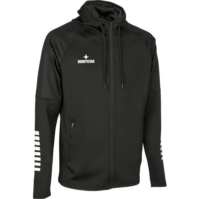 Derbystar Primo Huvtröja - V24 - Svart Vit - Hooded Jacket Derbystar Primo Huvtröja - V24 - Svart Vit - Hooded Jacket