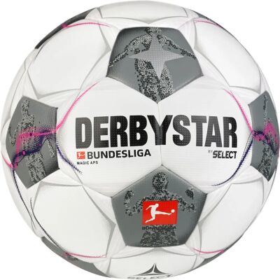 Ballon de football Derbystar Bundesliga Magic APS v24 Blanc/Gris - Équipement Sportif Ballon de football Derbystar Bundesliga Magic APS v24 Blanc/Gris - Équipement Sportif