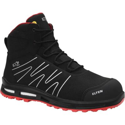 Elten Enno Xxt Pro Mid Sicherheitsstiefel - S3 - Schwarz/Rot Elten Enno Xxt Pro Mid Sicherheitsstiefel - S3 - Schwarz/Rot