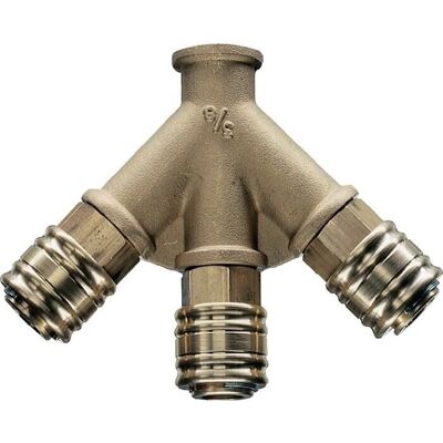 EWO - G 3/8 - DN7.2 - 3 tomadas - Distribuidor neumático EWO - G 3/8 - DN7.2 - 3 tomadas - Distribuidor neumático