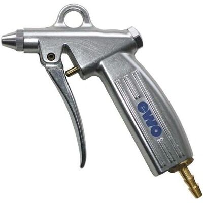 Ewo - Pistola de Aire Comprimido - Aluminio, Boquilla Estándar, Ø1,5mm, Conector de Manguera 6mm Ewo - Pistola de Aire Comprimido - Aluminio, Boquilla Estándar, Ø1,5mm, Conector de Manguera 6mm