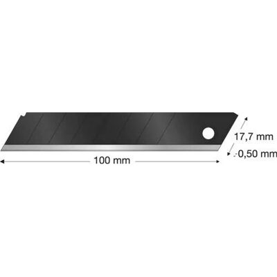 Lutz Blades - Modello 470045 - Lame di rottura nere - 10 pezzi Lutz Blades - Modello 470045 - Lame di rottura nere - 10 pezzi