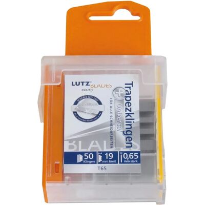 Lutz Cutter - Trapezklingen 50 Stück - Standardqualität - 61 mm Lutz Cutter - Trapezklingen 50 Stück - Standardqualität - 61 mm